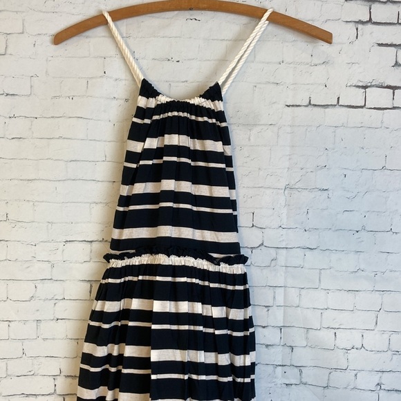 Jonathan Simkhai Swim Maxi Dress Rope Striped Halter XS Beach Coastal Vacation - Picture 7 of 16